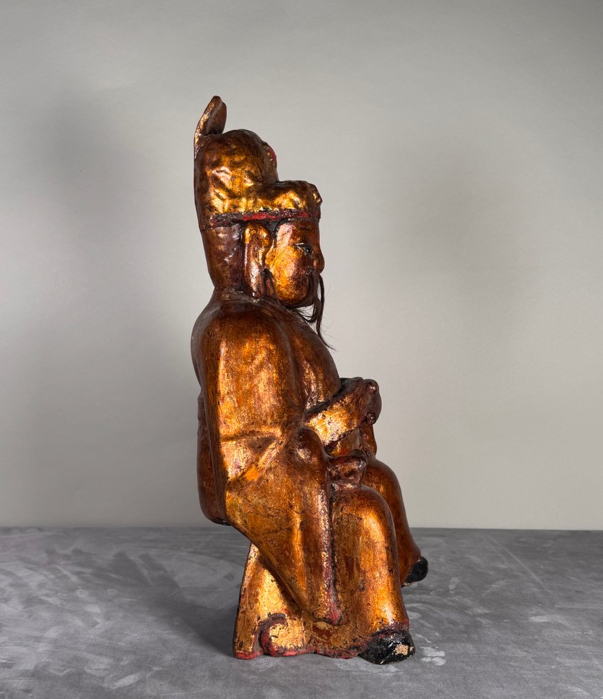 小雕像 - Chinese wood protector - 木 - 中國 - 清朝（1644-1911） #4.3