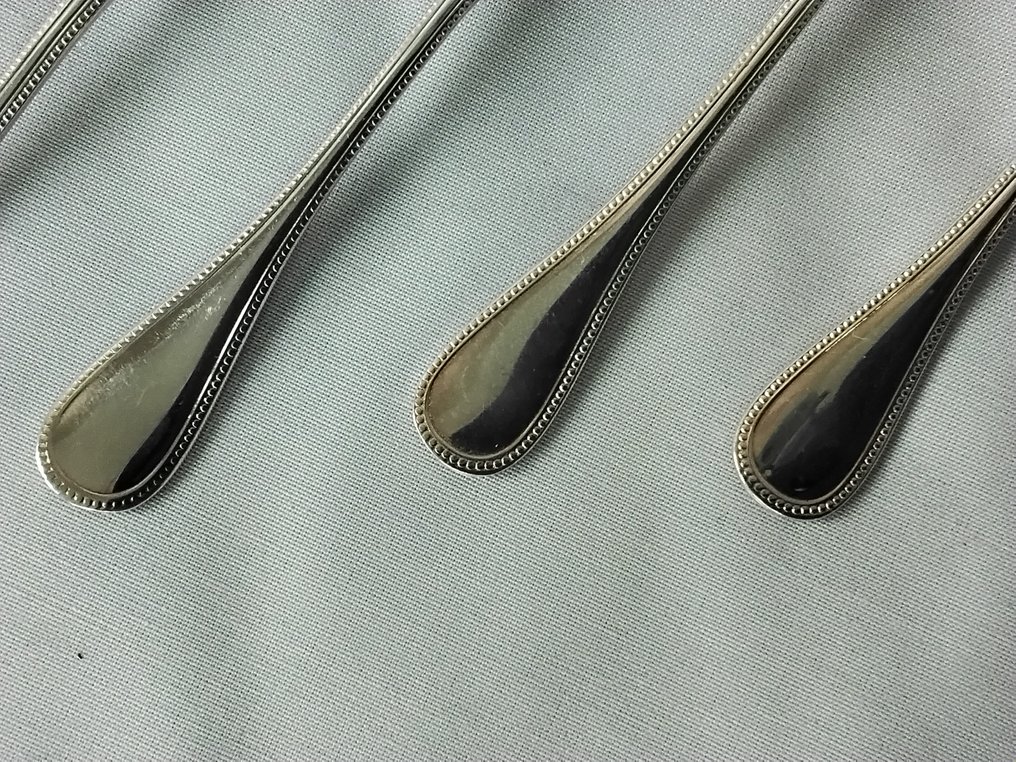 Christofle - Spoon (12) - pearls - Silverplated #4.3