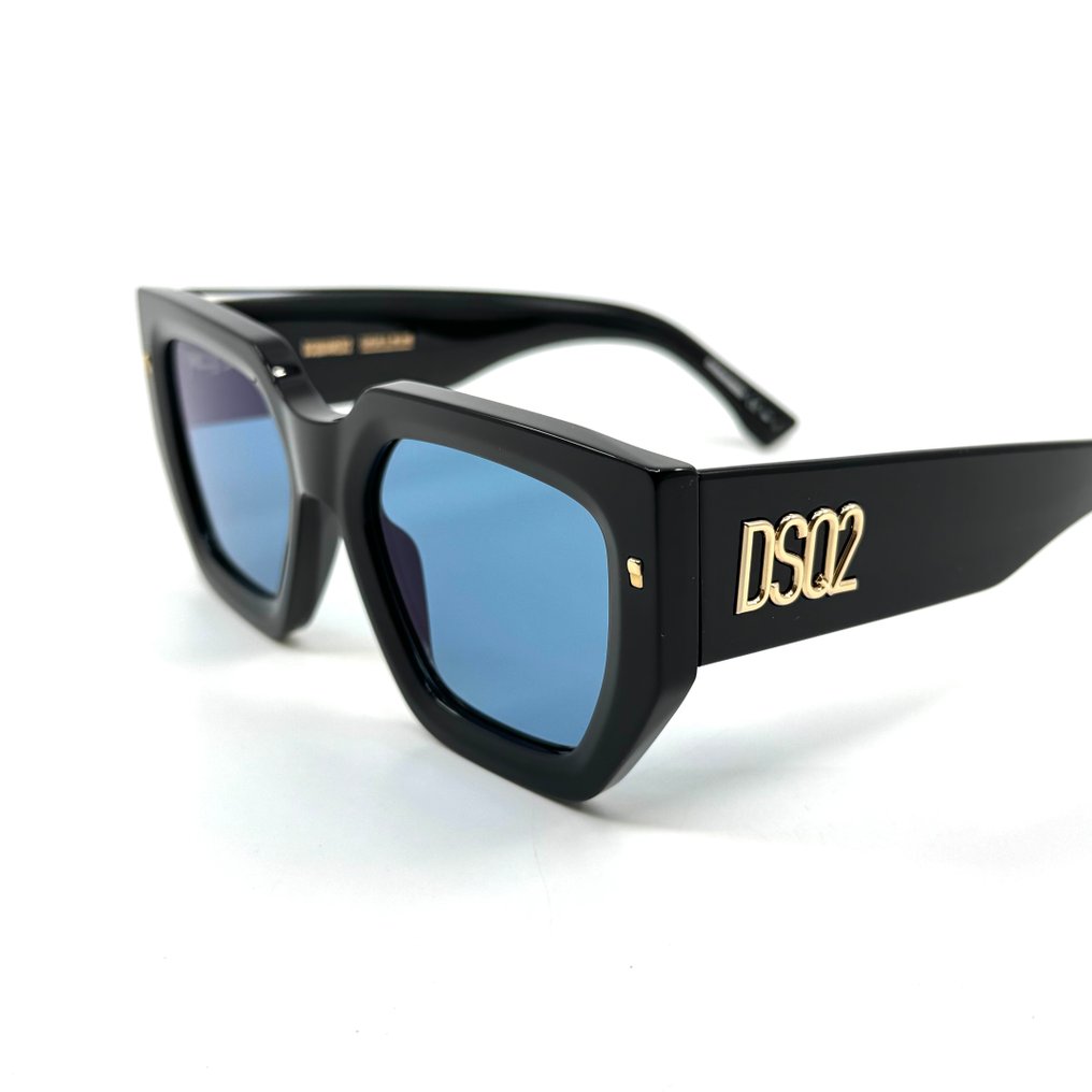 Dsquared2 - *NEW* - Black Acetate - Blue Lenses - Solbriller #3.2