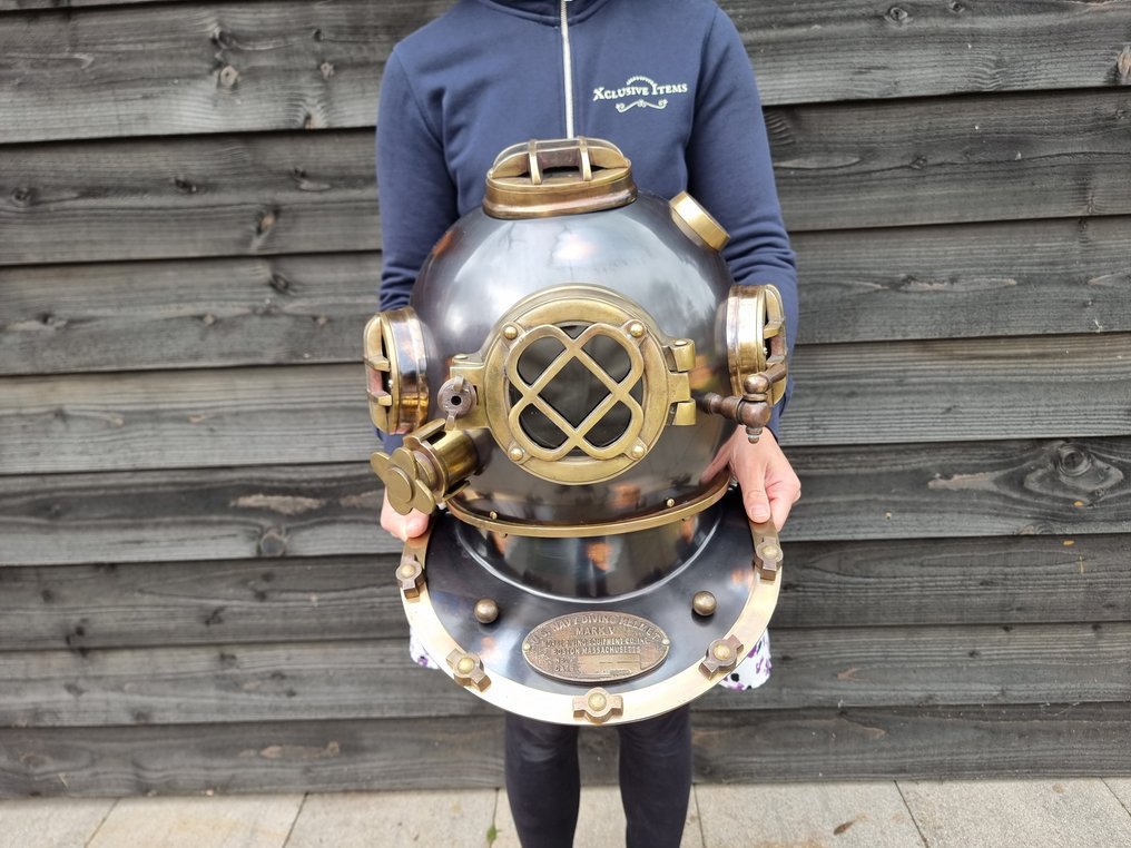 Cască de scafandru - Metal - XL - Cască de scufundare #1.0