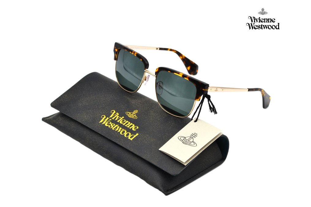 Vivienne Westwood - VW5047 181 - Gold & Acetate Design - Made with Acetate Renew - *New* - 太阳镜 #1.0