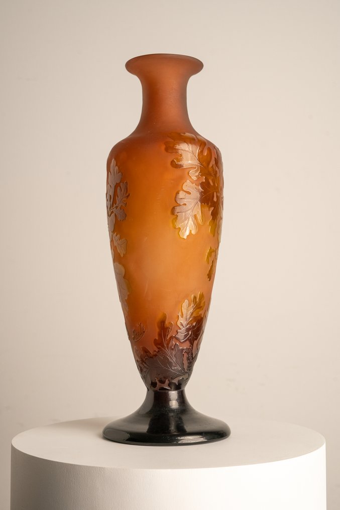 Emile Gallé - Emile Gallé - Maljakko - Lasi - Lyhdyt ja lehdet. #3.2