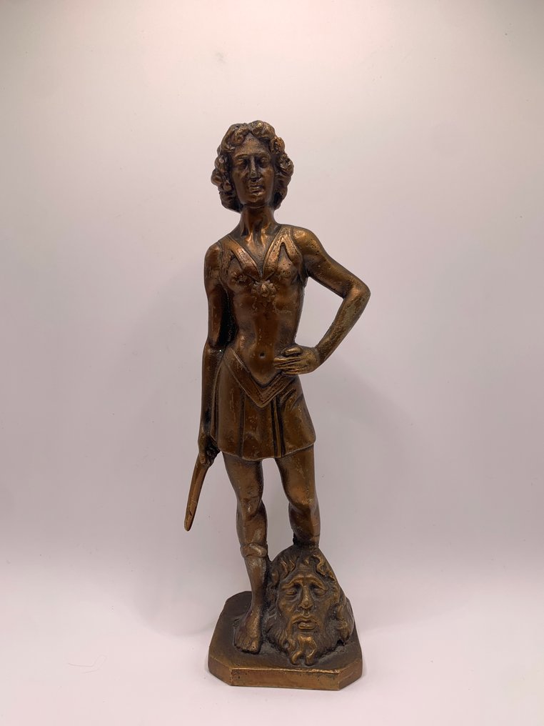 Γλυπτό, Davide contro Goli - 22 cm - Μπρούντζος #1.0