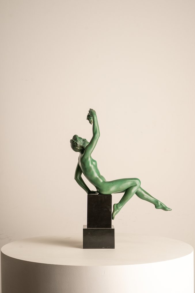 Max le Verrier - Max Le Verrier - 雕像, Corinthe - 41 cm - 金屬, 大理石 - 1930 #4.3