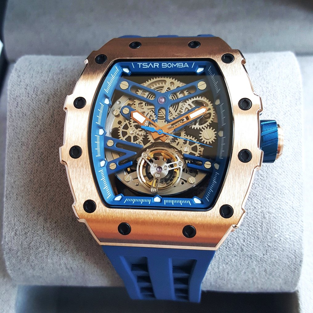Tsar Bomba - Automatic - Sapphire - Gold - Open Heart Skeleton - New - Ingen reservasjonspris - Herre - 2025 #1.0