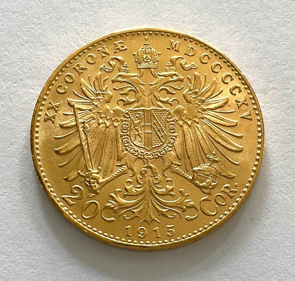 Αυστρία. 20 Corona 1915 - Franz Joseph I. (Neuprägung) #1.0