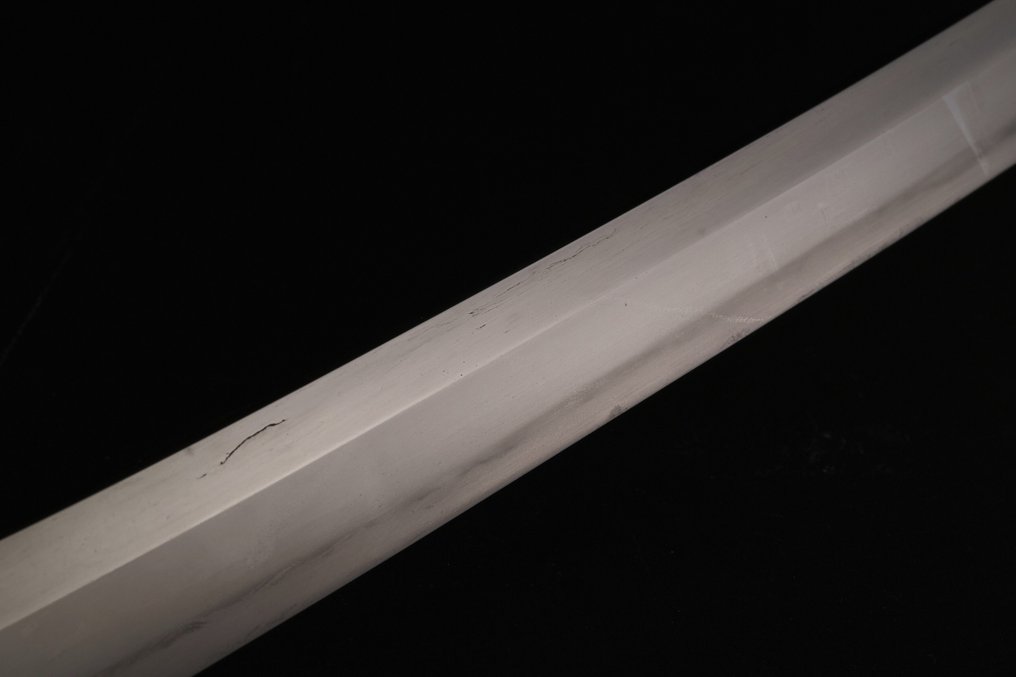 Ξίφος - Wakizashi by Choshuju Kiyotsugu (長州住清次) – Plain Wooden Storage Scabbard with Cloth Bag - Ιαπωνία - Τέλη της περιόδου Edo #2.1