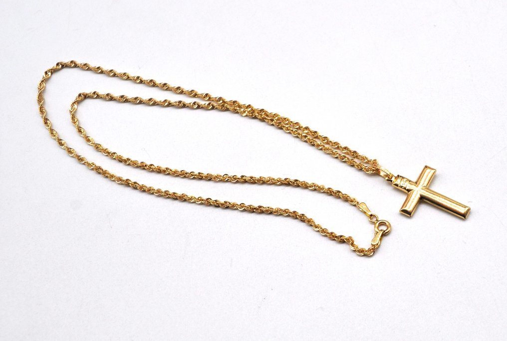 Halskette mit Anhänger - 18 kt Gelbgold #3.2