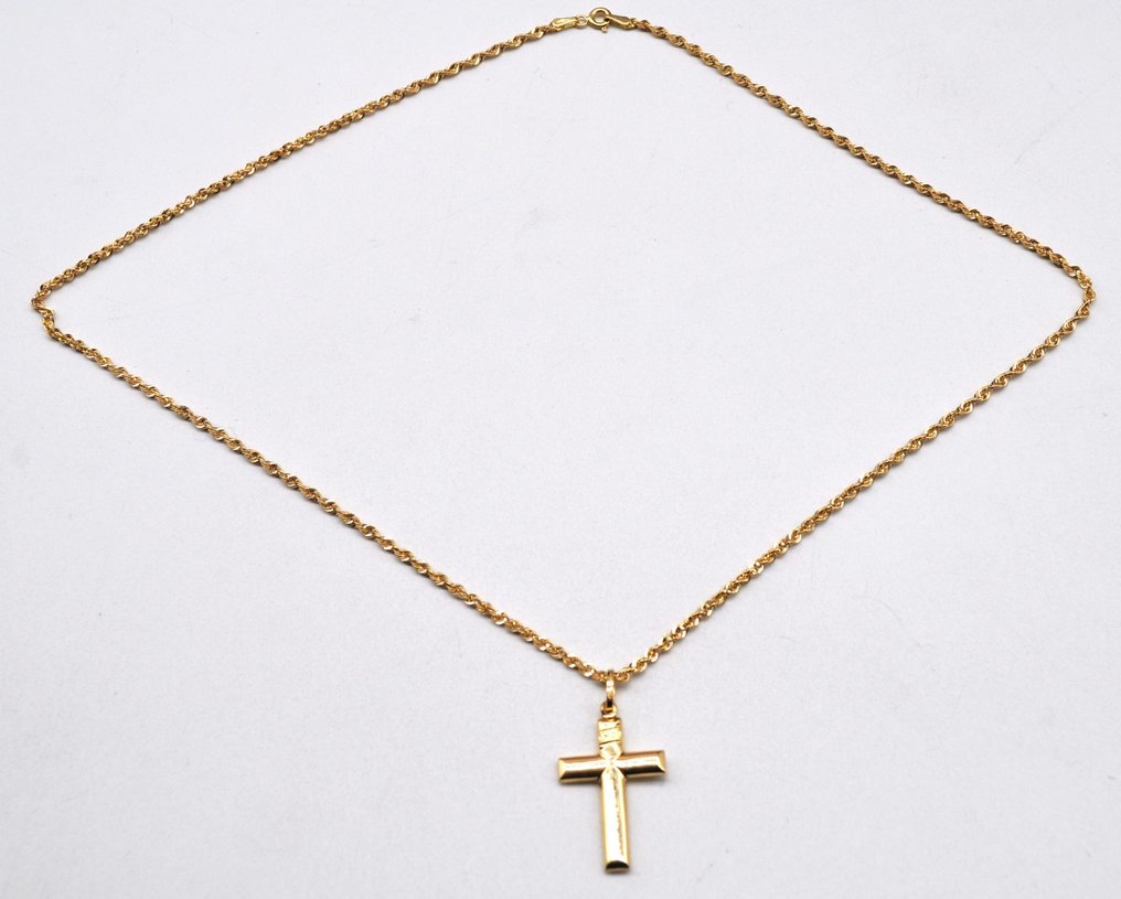 Halskette mit Anhänger - 18 kt Gelbgold #2.1