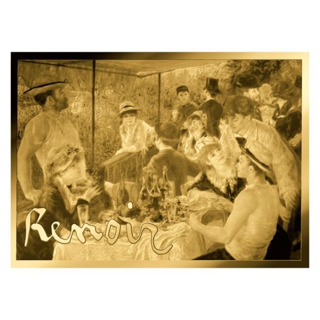 Tchad. 3000 Francs CFA 1/1000 Oz, Pierre-Auguste Renoir Paintings – Luncheon of the Boating Party  (Sans prix de réserve) #1.0