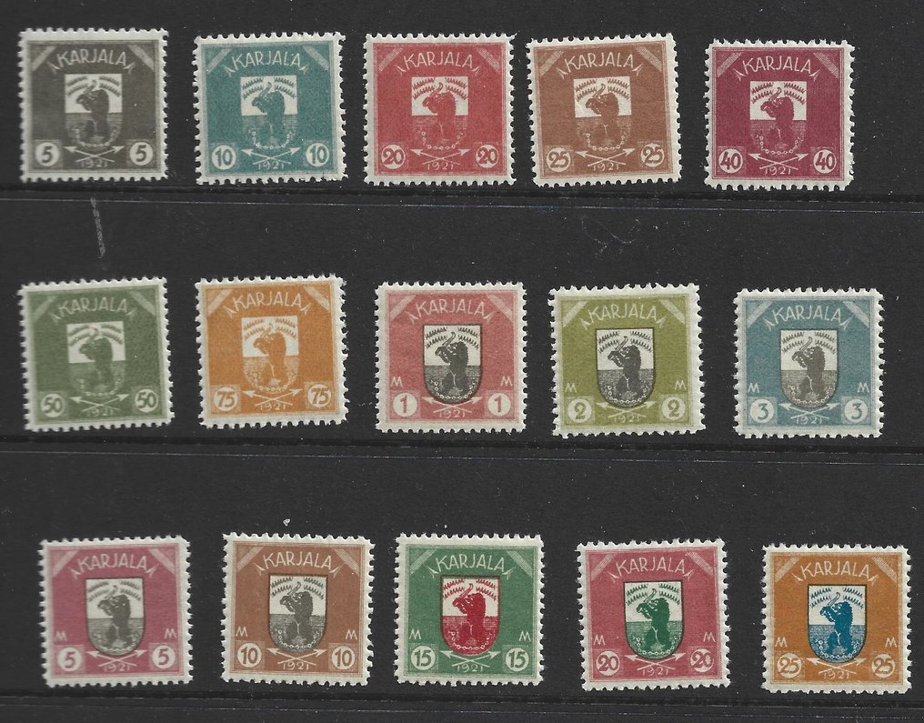 Karelia 1922 - the only set produced from this authority, full set Mint - very nice set, fine appearance and very #1.0