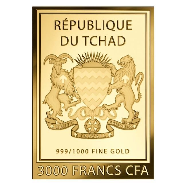 1/1000 Troy Ounce - Gold .999 - Lot 4 x 1/1000 oz 999 Fine Gold Johannes Vermeer Paintings – Girl with a Pearl Earring - Versiegelt #2.1