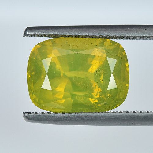 1 pcs  Πράσινο, Κίτρινο Χρυσοβήρυλλος  - 9.38 ct - Gem research Swiss Lab (GRS) #1.0