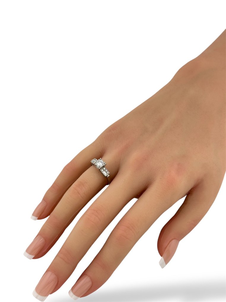 Δαχτυλίδι - 18 καράτια Λευκός χρυσός, Δαχτυλίδι από λευκόχρυσο 18K με διαμάντι 0,50 καρατίων. -  0.50ct. tw. Διαμάντι (Φυσικό)  #4.3