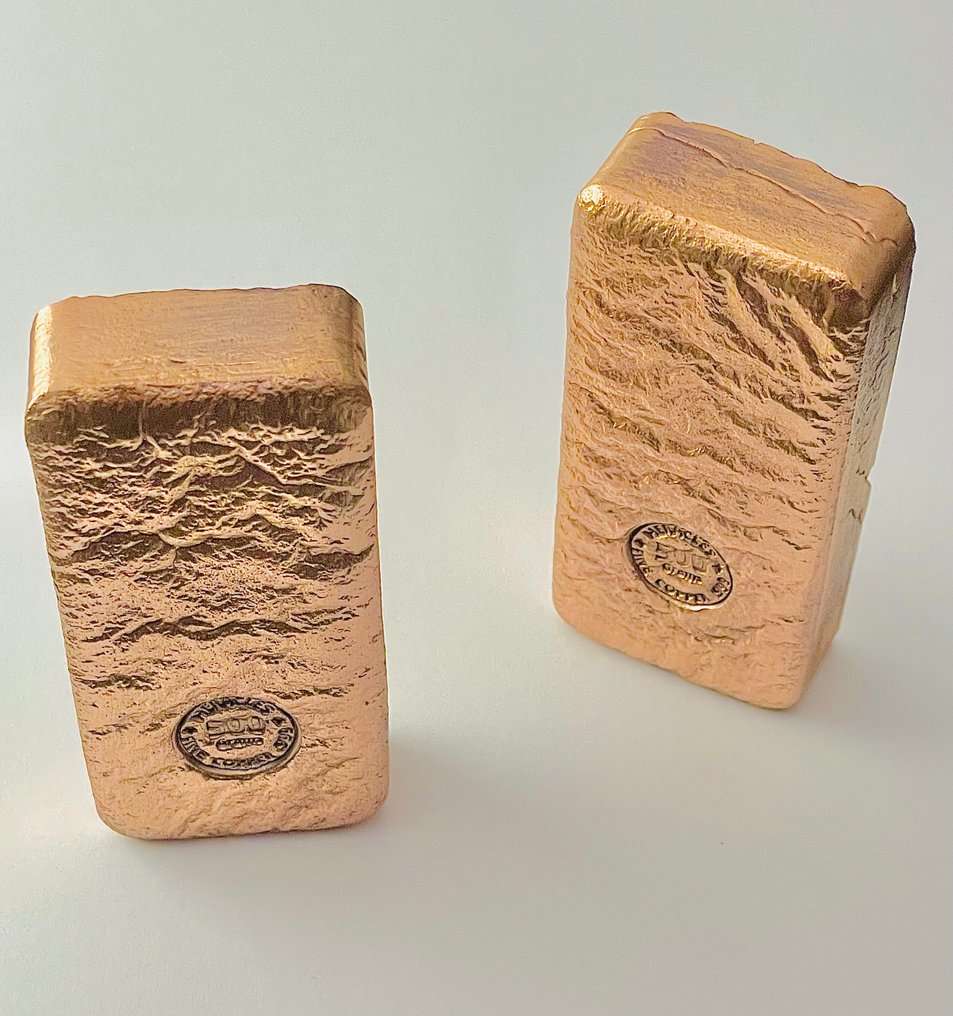 1 quilograma .999 - Copper - Fonderies Heracles - France - Selado e com certificado (Sem preço de reserva) #1.0