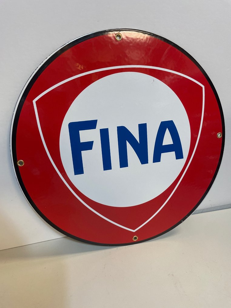 Fina Logo 30 cm - Feine Emaille-Bord / Metall 30 cm - Schild - Emaille, Metall #1.0