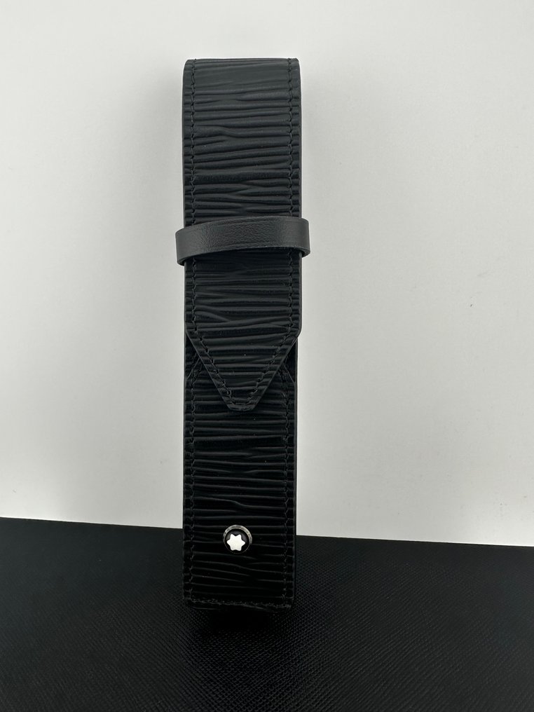Montblanc - Μολυβοθήκη - #130934 – black full-grain leather-for 1 pen - Δέρμα #2.1