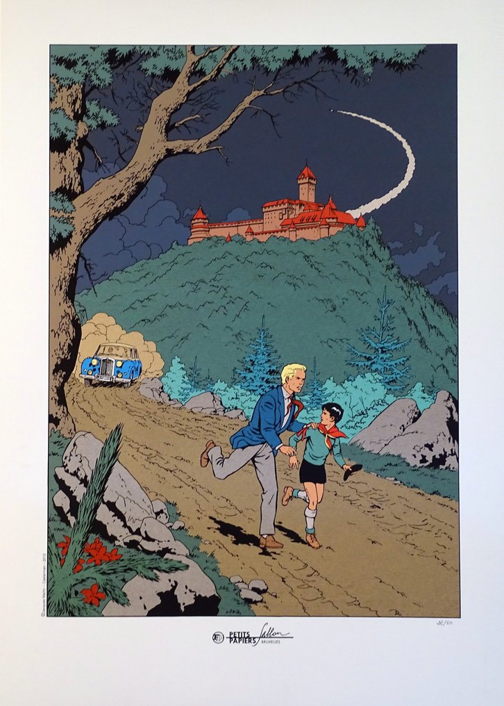 Martin, Jacques - 1 Silkscreen - Lefranc - Petits Papiers Sablon Bruxelles - 2012 #1.0