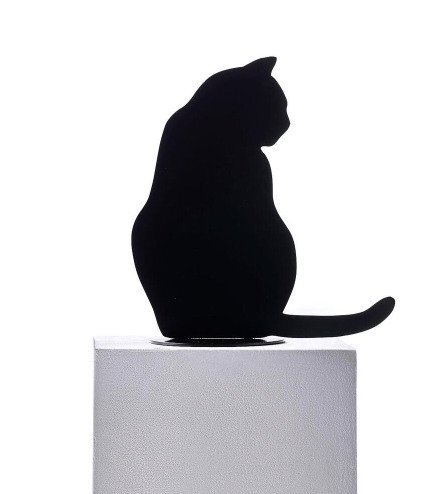 Opinion Ciatti - Angelo Barcella - Γλυπτό, Ombres de Chats - 29 cm - Χάλυβας #2.1