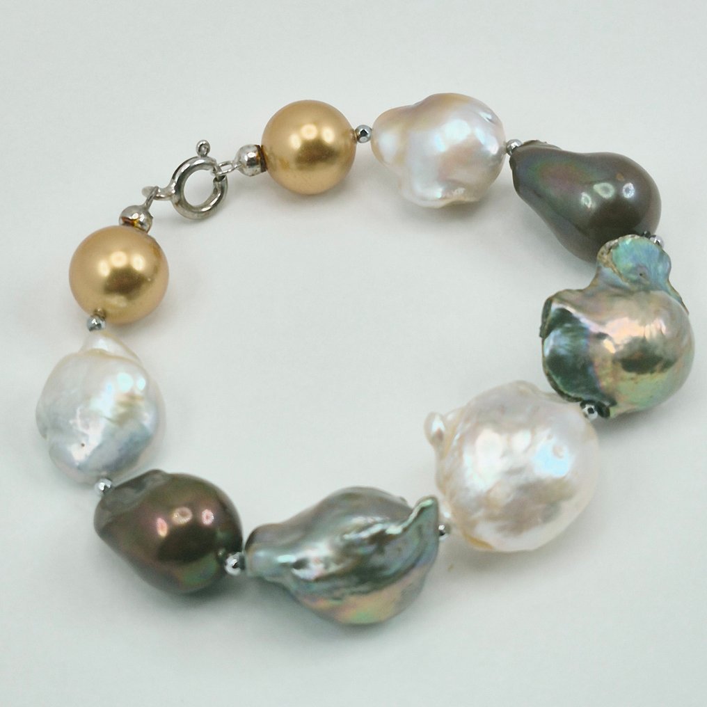 Argent - Bracelet - Perle baroque Edison #1.0