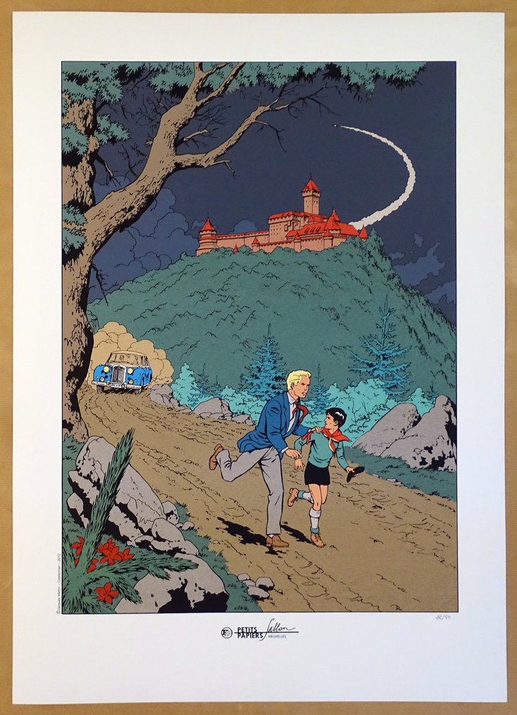 Martin, Jacques - 1 Silkscreen - Lefranc - Petits Papiers Sablon Bruxelles - 2012 #1.0