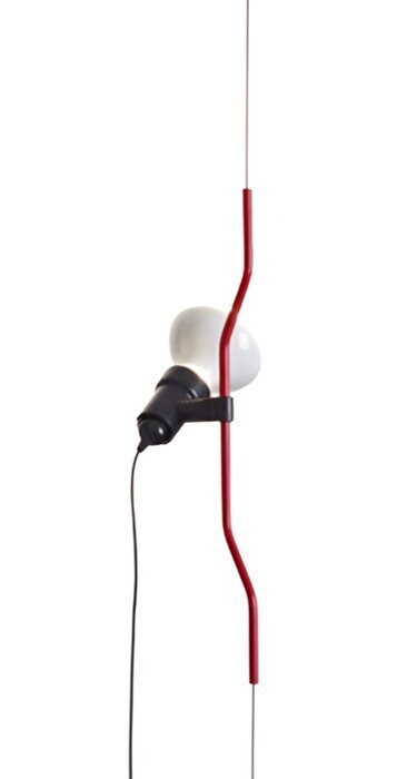 Flos - Achille Castiglioni and Pio Manzu (1971) - Φωτιστικό - Parentesi Dimmer - Κόκκινο - Χάλυβας #3.2