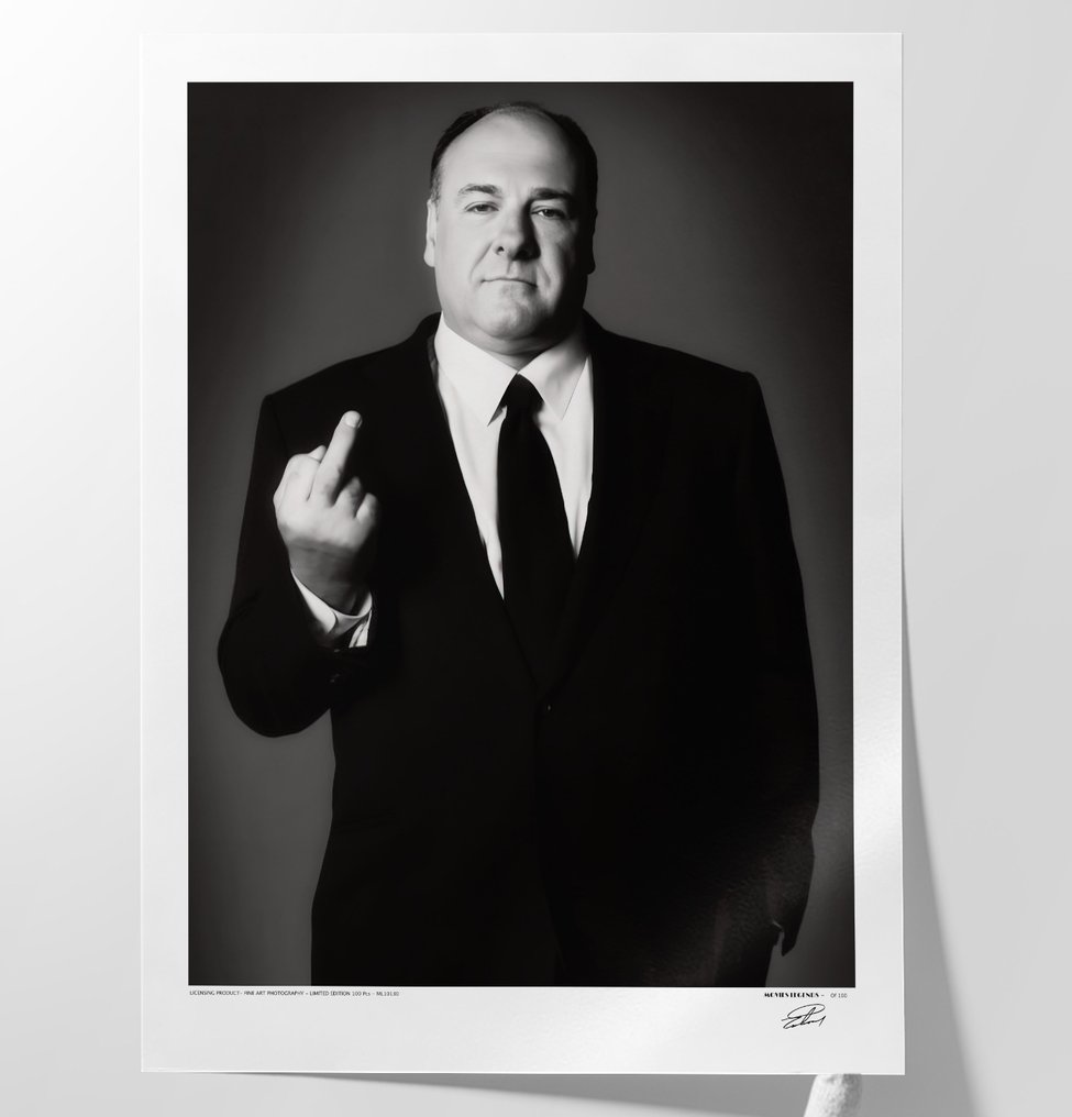The Sopranos - James Gandolfini - XXL Fine Art Photography - 80x60 cm ! - Limited Edition Nr 04 of 100 - Serial 10130 - Collector - No Reserve #3.2