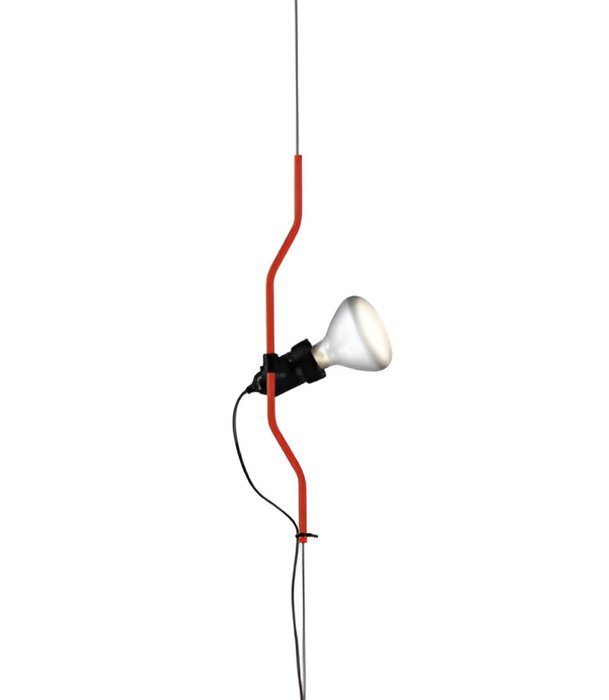 Flos - Achille Castiglioni and Pio Manzu (1971) - Φωτιστικό - Parentesi Dimmer - Κόκκινο - Χάλυβας #1.0