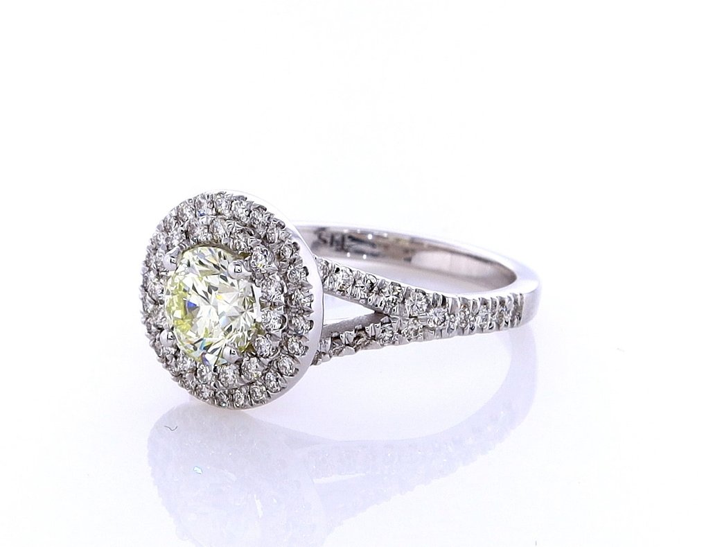Δαχτυλίδι - 14 καράτια Λευκός χρυσός - 1.44ct. tw. Διαμάντι (Φυσικού χρώματος) - Διαμάντι #2.1