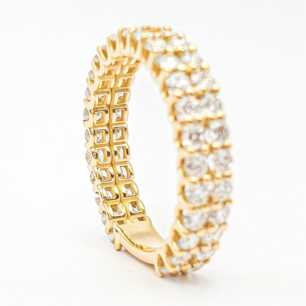 χωρίς τιμή ασφαλείας - Δαχτυλίδι - 14 καράτια Κίτρινο χρυσό -  2.02ct. tw. Διαμάντι (Εργαστηριακής καλλιέργειας) - D-E VVS IGI #4.3