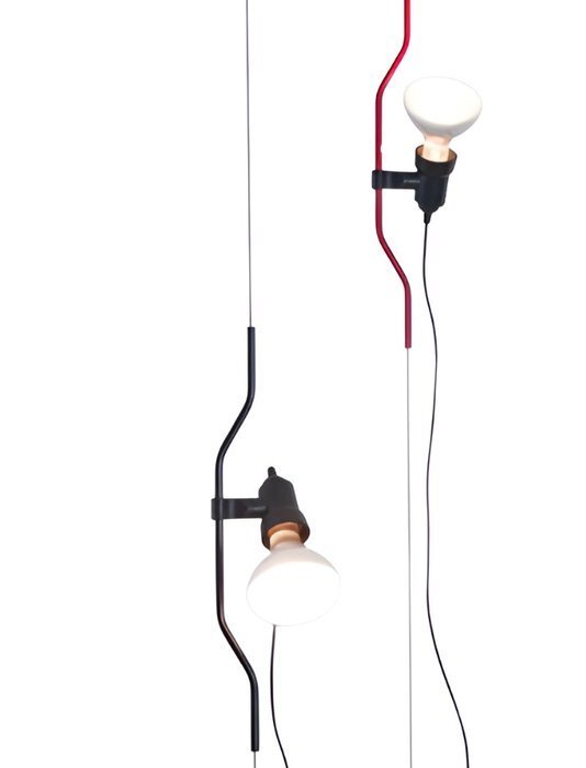 Flos - Achille Castiglioni and Pio Manzu (1971) - Φωτιστικό - Parentesi Dimmer - Κόκκινο - Χάλυβας #2.1