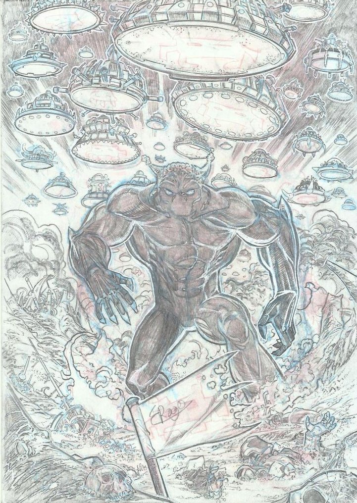 Roger - Original drawings: Video games - Donkey Kong, Street Fighter, Pac-Man, Jordan, Space Invaders #4.3