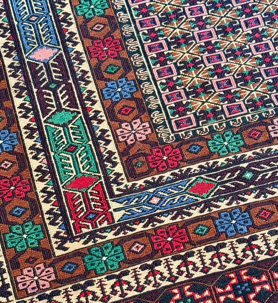 Afghan - 凯利姆平织地毯 - 200 cm - 120 cm - 马利基·苏马克·赫拉特 #1.0