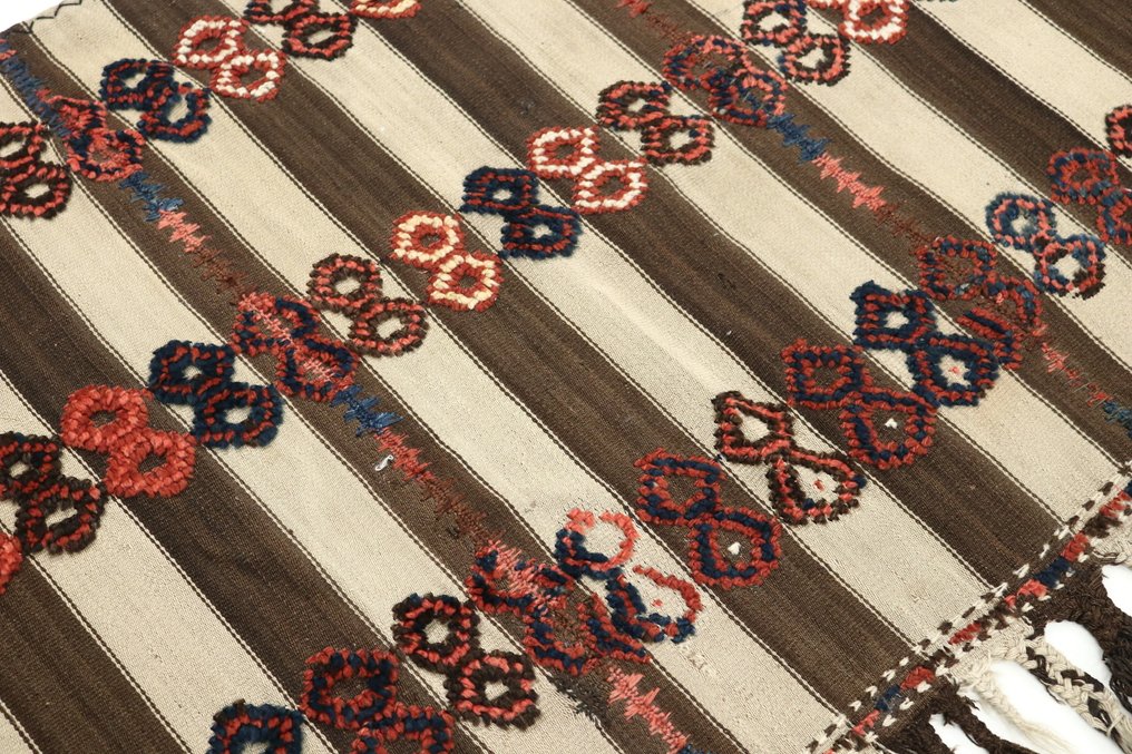 Turkoman Antique Kelim Carpet - Rug - 135 cm - 100 cm - Origin & Features #4.3