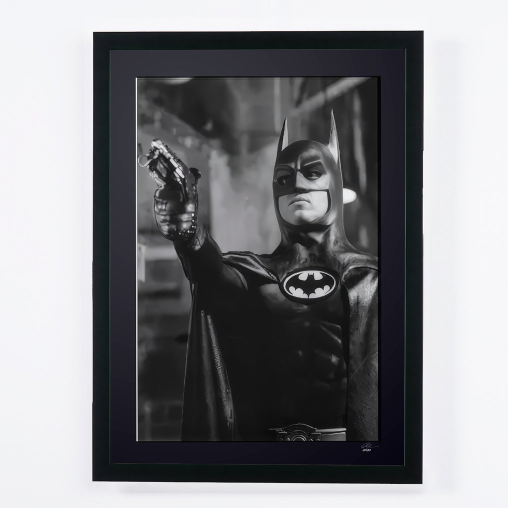 Batman 1989 - Michael Keaton. - Fine Art Photography - Luxury Wooden Frame 70X50 cm - Limited Edition 01 of 30 - Serial 20174 - Original Certificate (COA), Hologram - 100% New. Shipping Reduction from 3 items #1.0