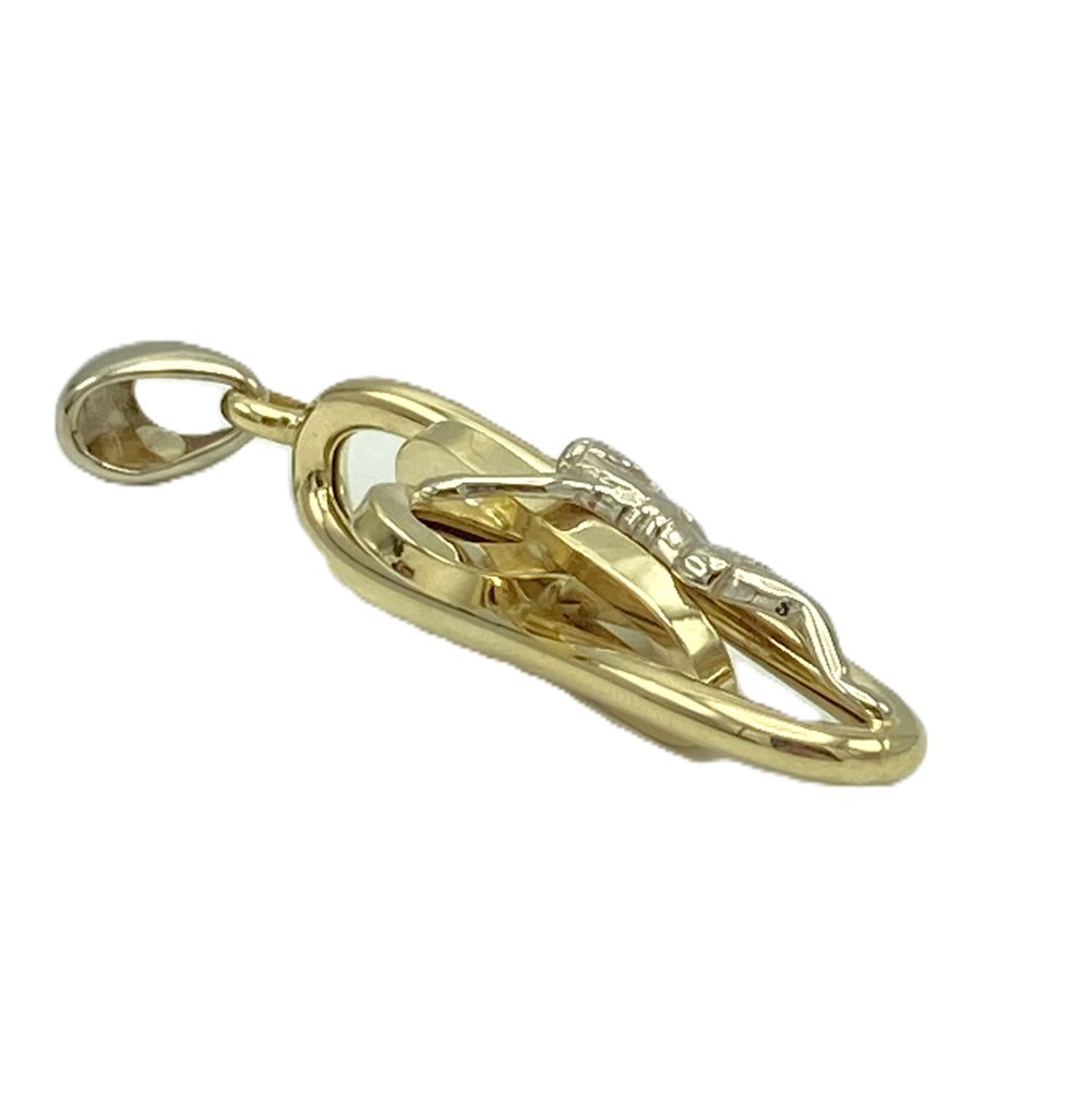 Κρεμαστό κόσμημα - 18 καράτια Κίτρινο χρυσό, Λευκός χρυσός #1.0