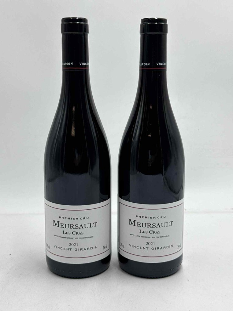 2021 Vincent Girardin "Les Cras" - Meursault 1er Cru - 2 Bottles (0.75L) #1.0