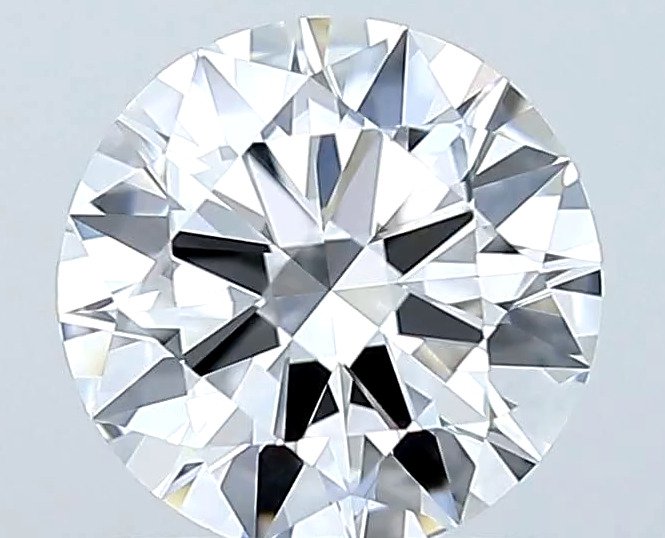 1 pcs Diamant (Naturlig) - 1.04 ct - Rund - D (fargeløs) - IF - Det internasjonale gemologiske institutt (IGI) - *3EX VSL* #1.0