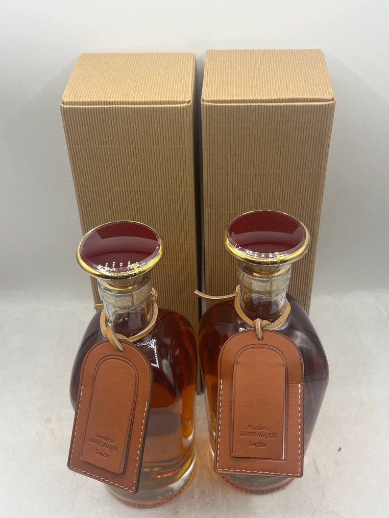 Louis Roque - Réserve La Vieille Prune de Souillac Carafe Ascott - 70 cl - 2 flaschen #1.0
