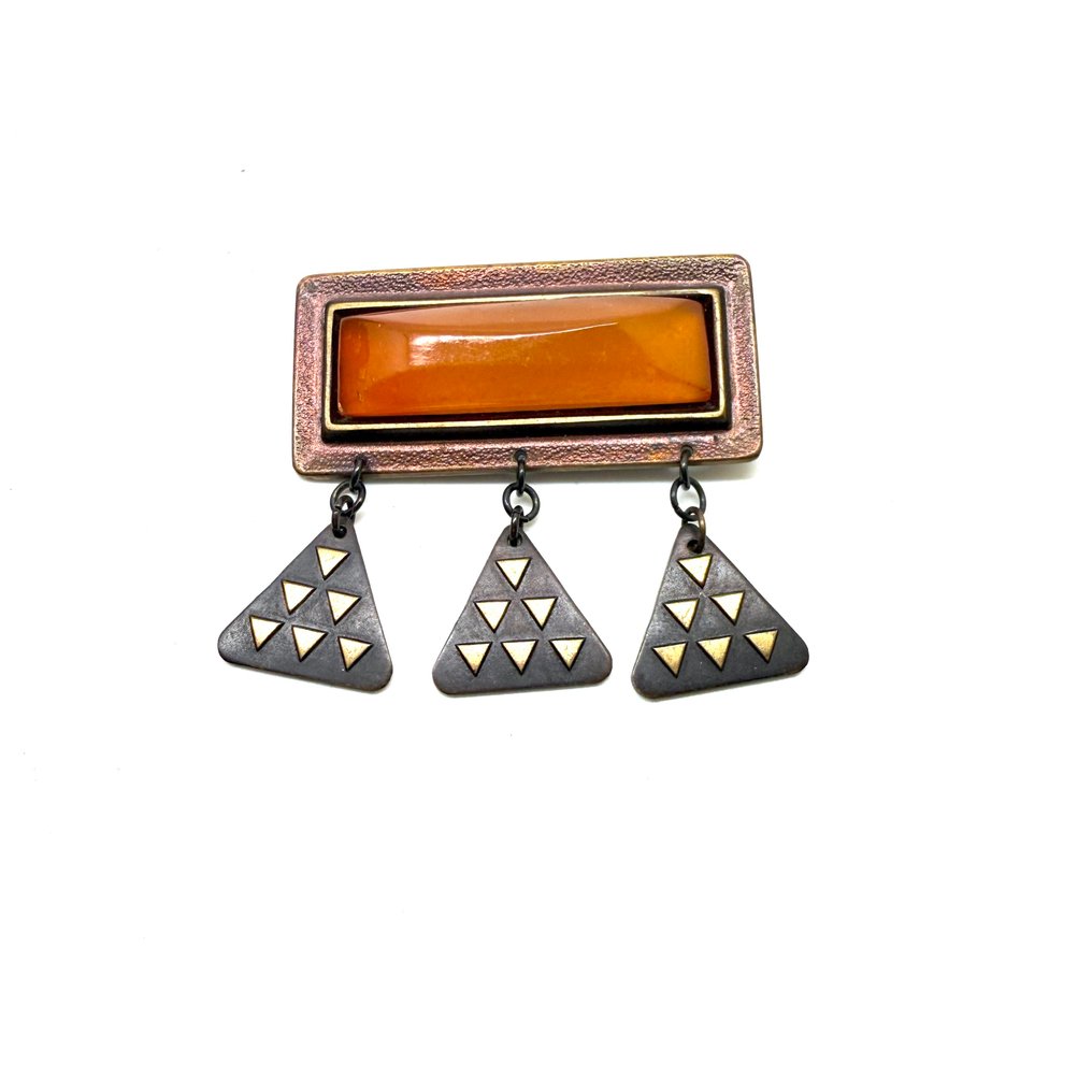 旧波罗的海琥珀胸针 - 琥珀 - Baltic amber - Succinite  (没有保留价) #3.2