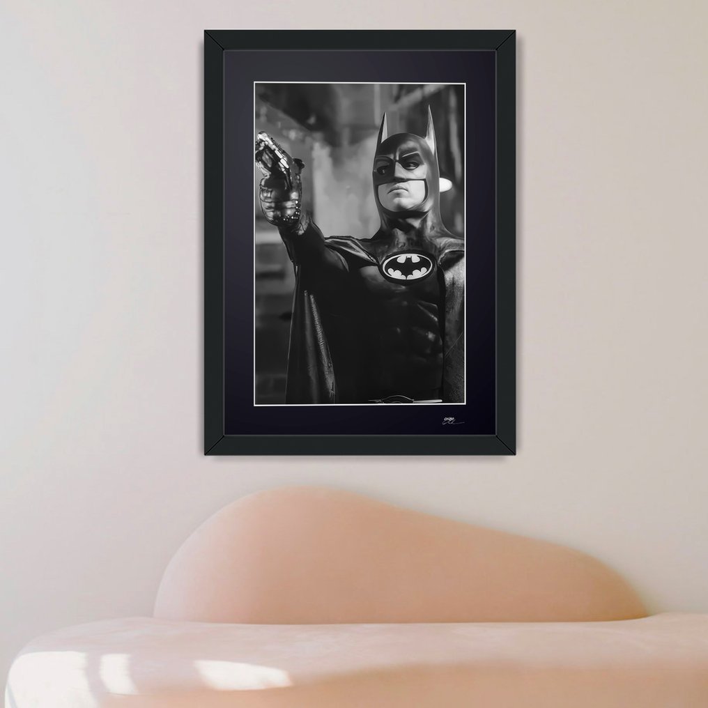 Batman 1989 - Michael Keaton. - Fine Art Photography - Luxury Wooden Frame 70X50 cm - Limited Edition 01 of 30 - Serial 20174 - Original Certificate (COA), Hologram - 100% New. Shipping Reduction from 3 items #1.0