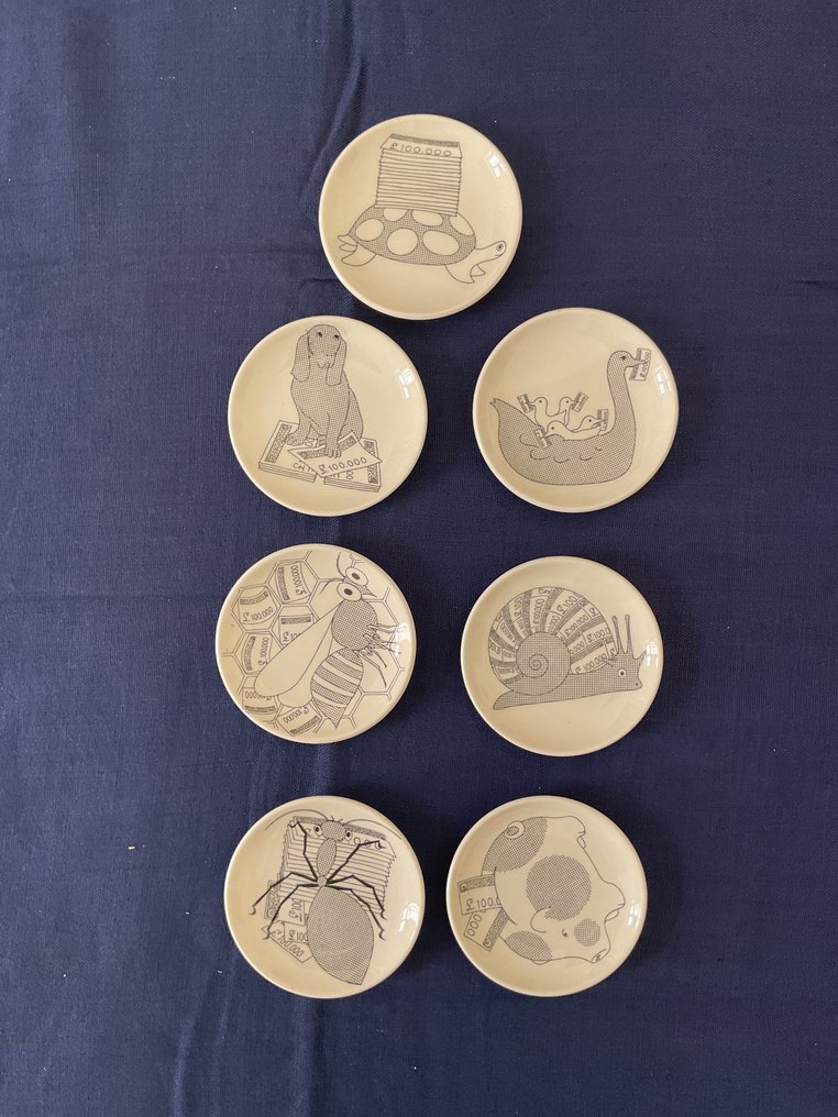 Fornasetti - Piero Fornasetti - Piattino (7) - Porcellana #1.0