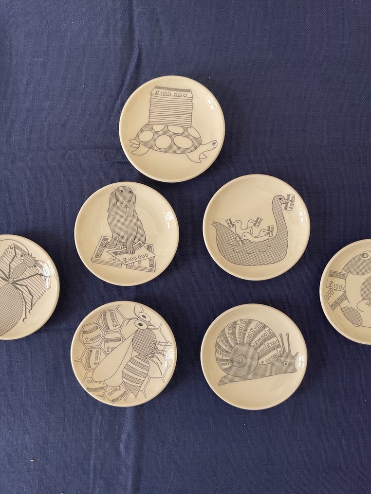 Fornasetti - Piero Fornasetti - Piattino (7) - Porcellana #3.2