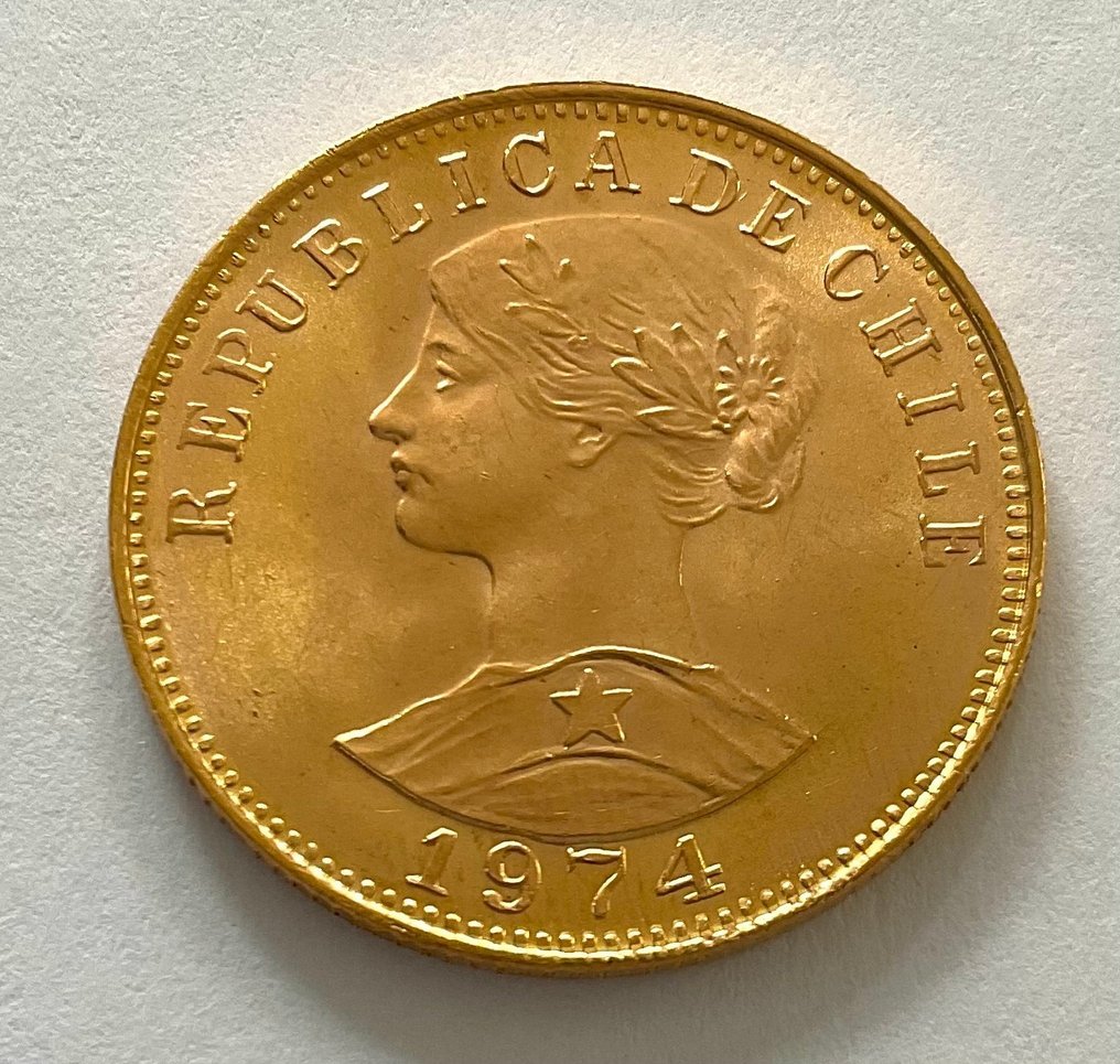 Χιλή. 50 Pesos 1974 - Cinco Condores #2.1