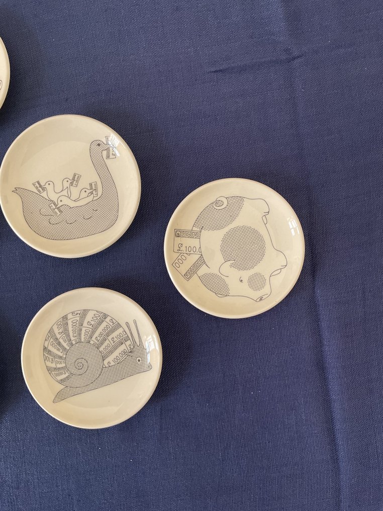 Fornasetti - Piero Fornasetti - Piattino (7) - Porcellana #4.3