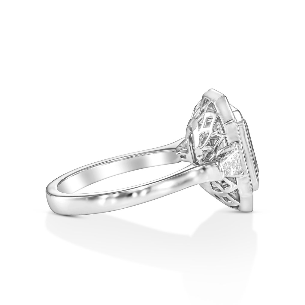 Statement ring - 18 karat Hvitt gull - 3.37ct. tw. Diamant (Naturlig) - Diamant #1.0