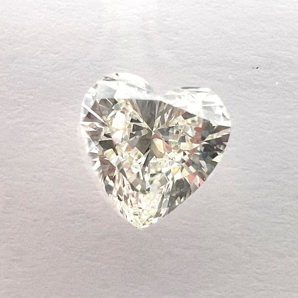1 pcs 钻石  (天然)  - 1.04 ct - 心形 - J - VS2 轻微内含二级 - 比利时高阶层钻石议会 #1.0