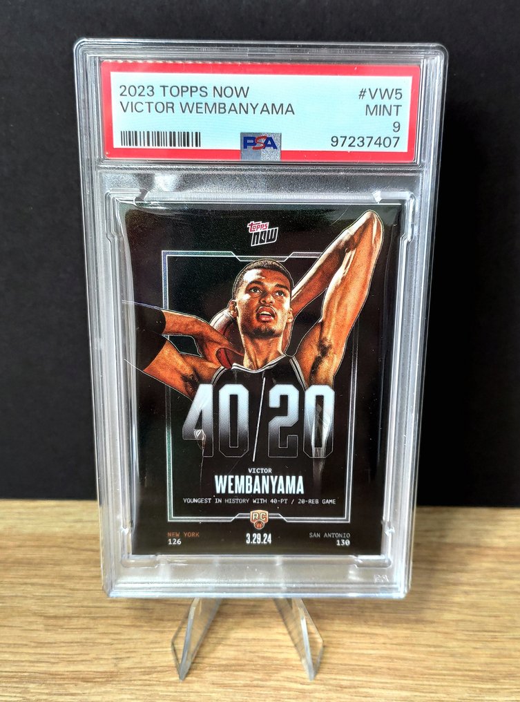2023 Topps Now Victor Wembanyama #VW5 40/20 - PSA 9 Graded card #1.0