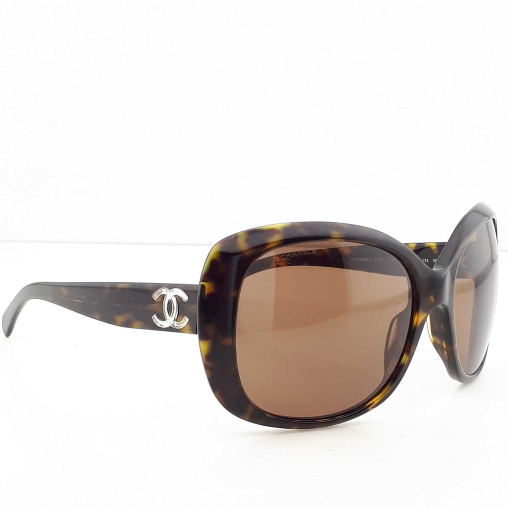 Chanel - Butterfly Tortoise Shell with Chanel Logo Temple Detailed Temples - 太阳镜 #4.3