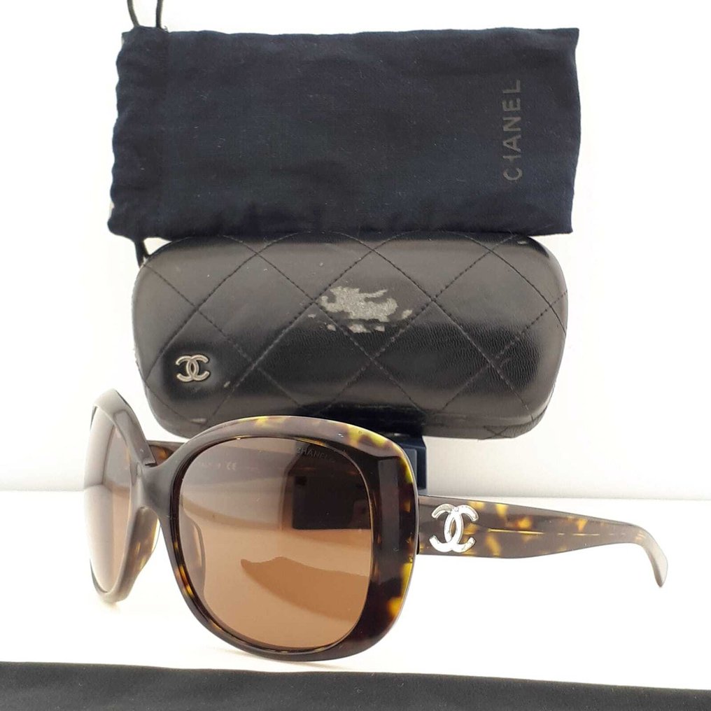 Chanel - Butterfly Tortoise Shell with Chanel Logo Temple Detailed Temples - 太阳镜 #1.0